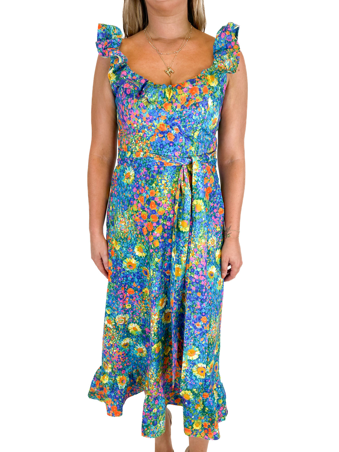 Show Me Your Mumu Floral Sun Dress (L)