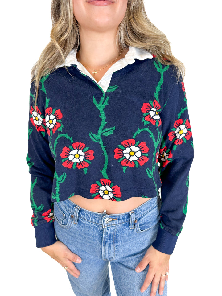 Rowing Blazers Floral Print Top (L)