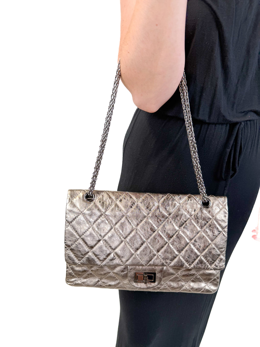 Chanel Metallic Reissue 226 Double Flap Bag (retail $11,700)