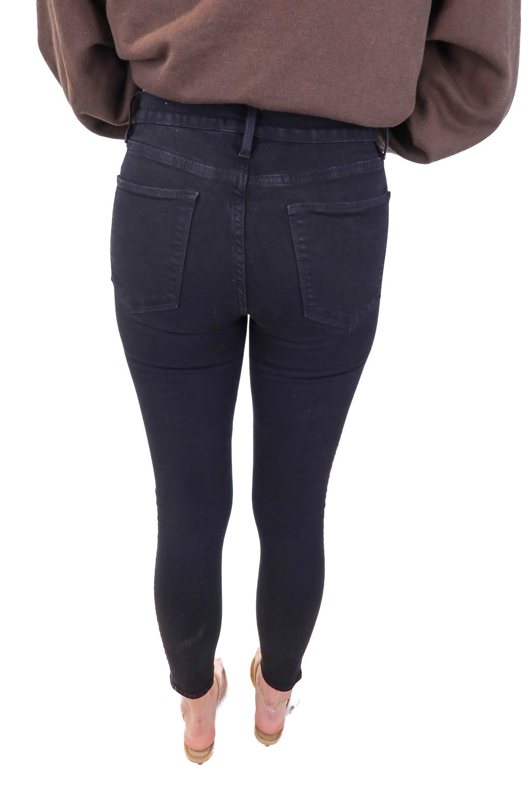 Frame Black Skinny Jeans (26)