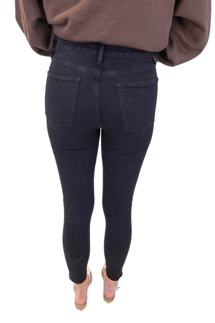 Frame Black Skinny Jeans (26)