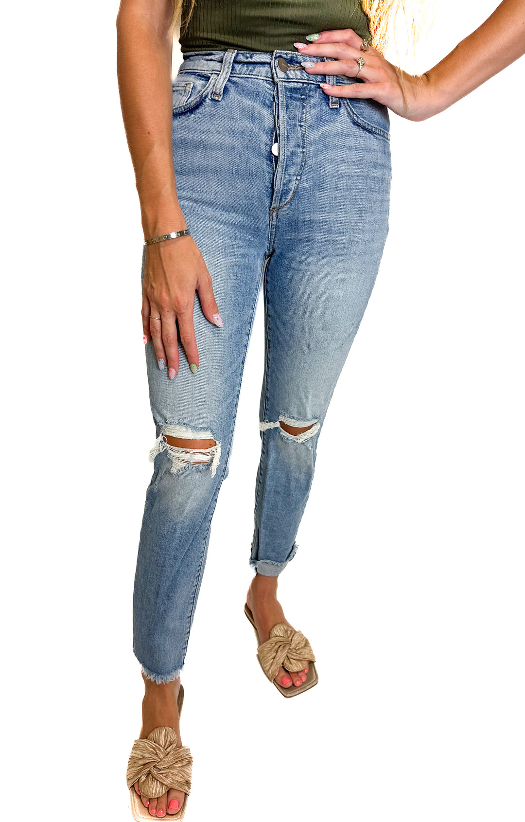 Joe's Jeans Faded Wash Skinny Jeans (23)
