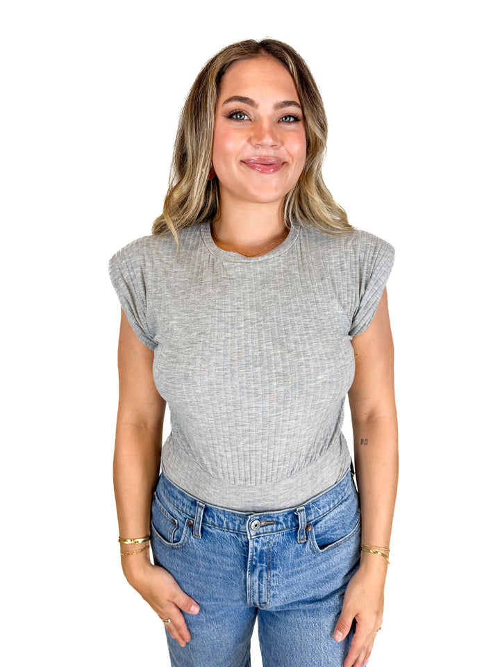 Boohoo Gray Bodysuit (8)