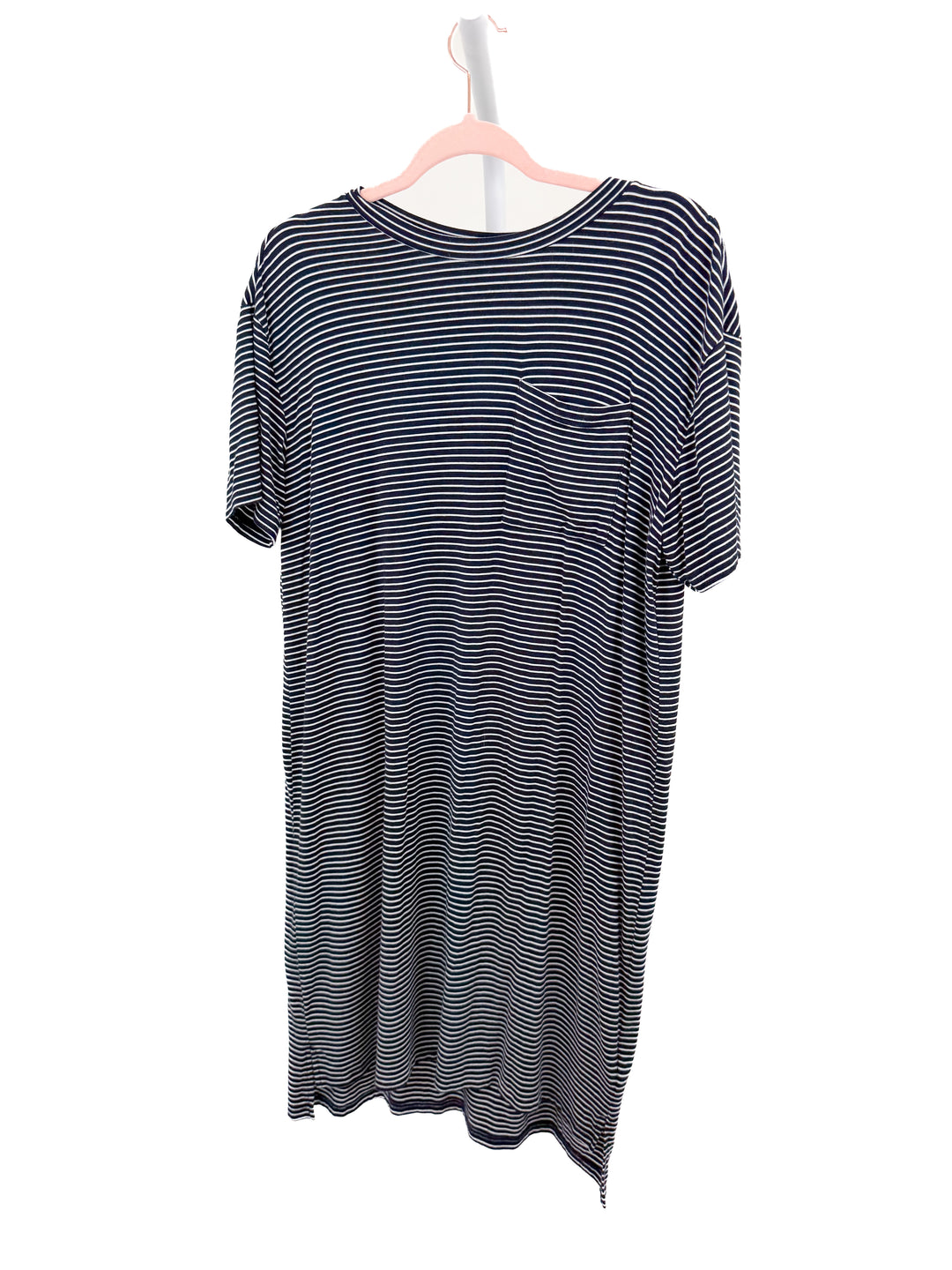 amazon essentials striped jersey dress (M)
