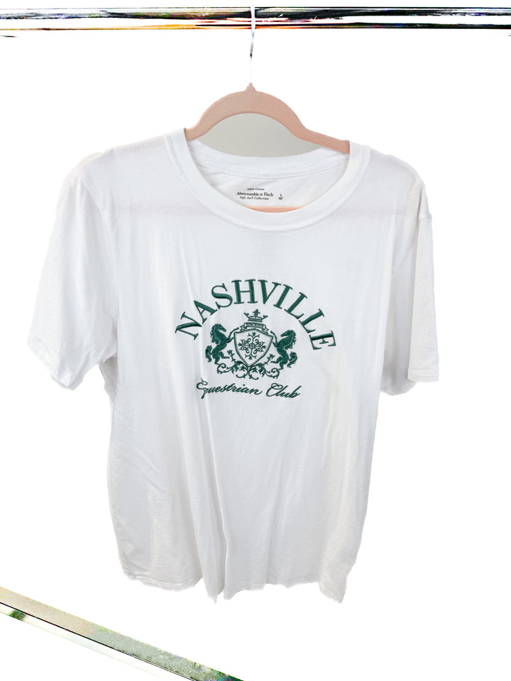 abercrombie & fitch equestrian club tshirt (L)