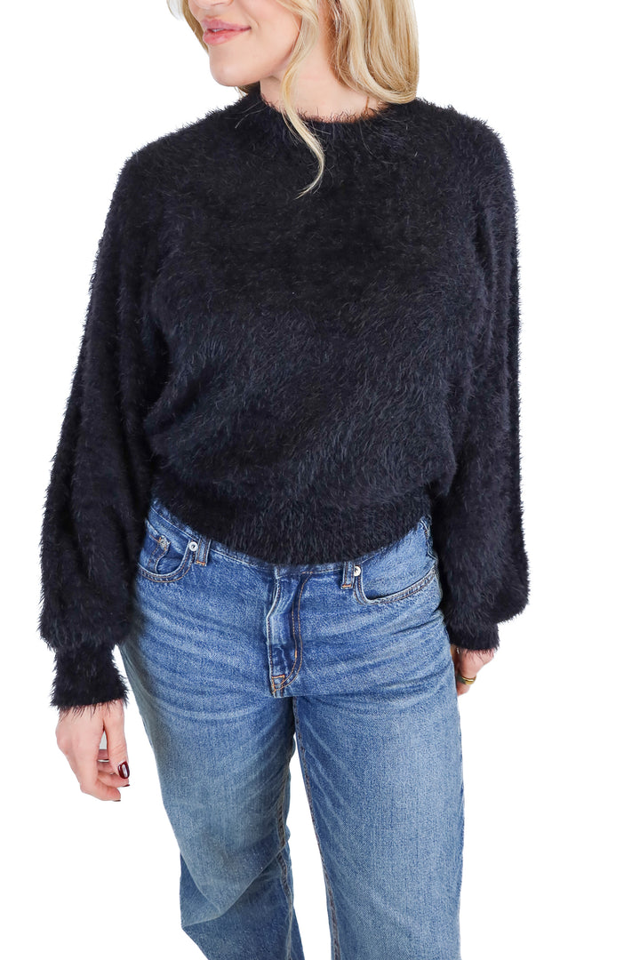 Show Me Your Mumu black knit sweater (S; retail $148)