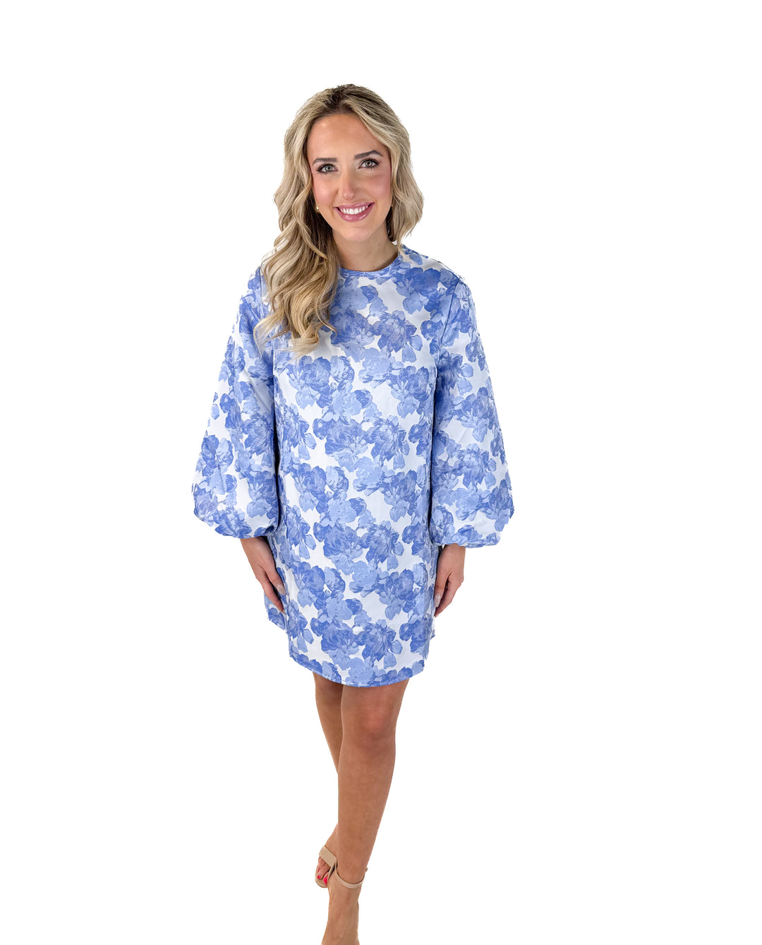 SOLD: Hyacinth House Blue Floral Dress (S; retail $189)