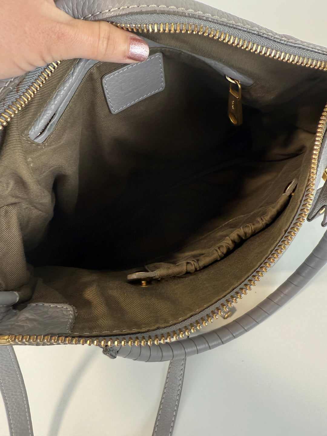 SOLD Chloe Marcie Bag in Cashmere Grey (retail $2,690)