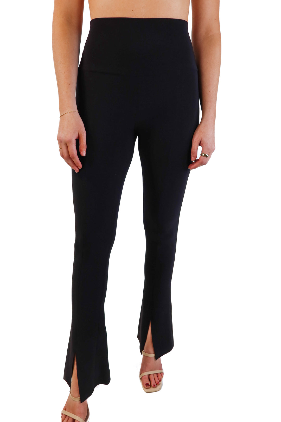 Norma Kamali Black Stretch Pants (M; retail $195)
