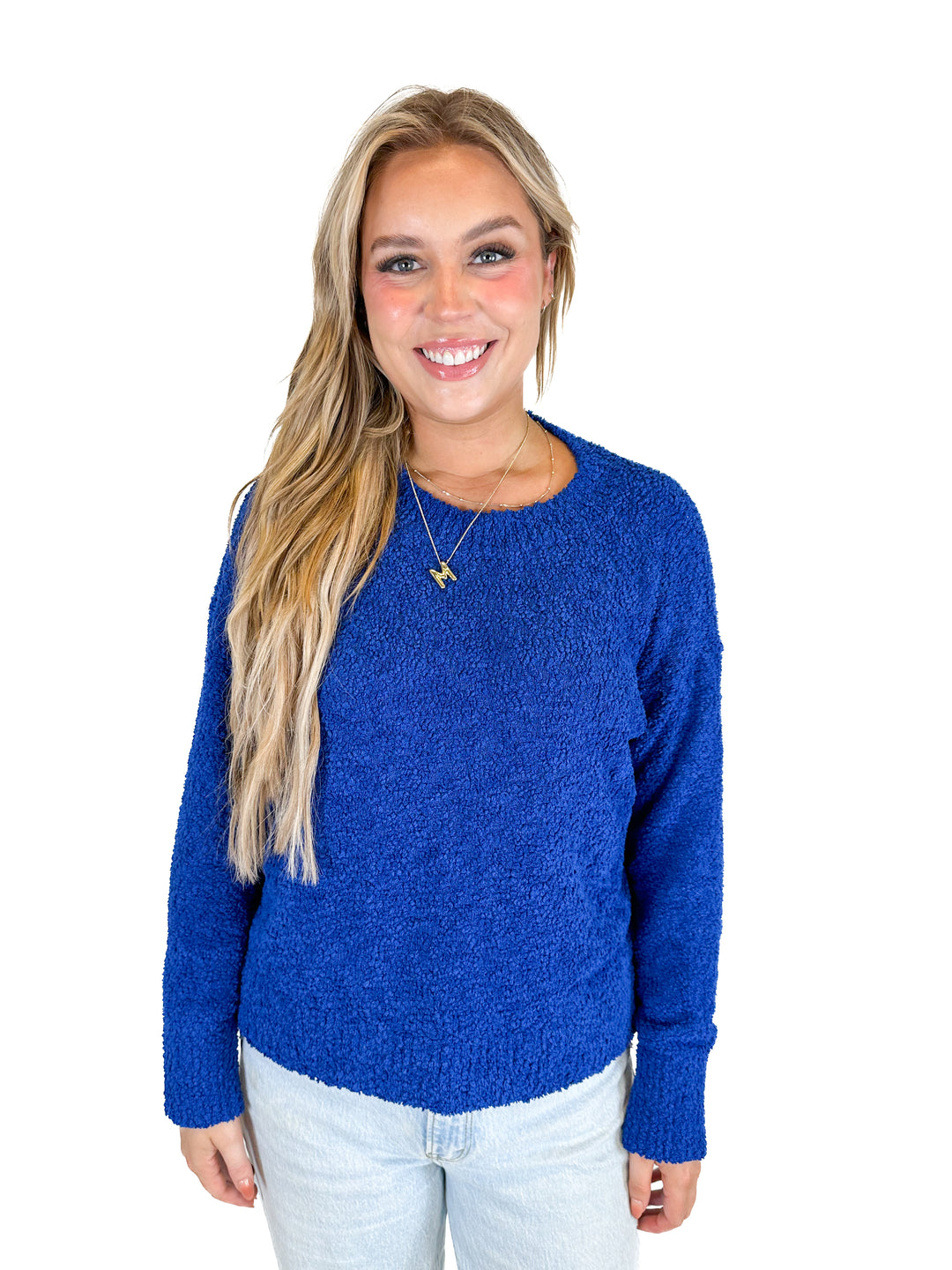 Sanctuary Blue Long Sleeve Crew Neck Sweater (M)