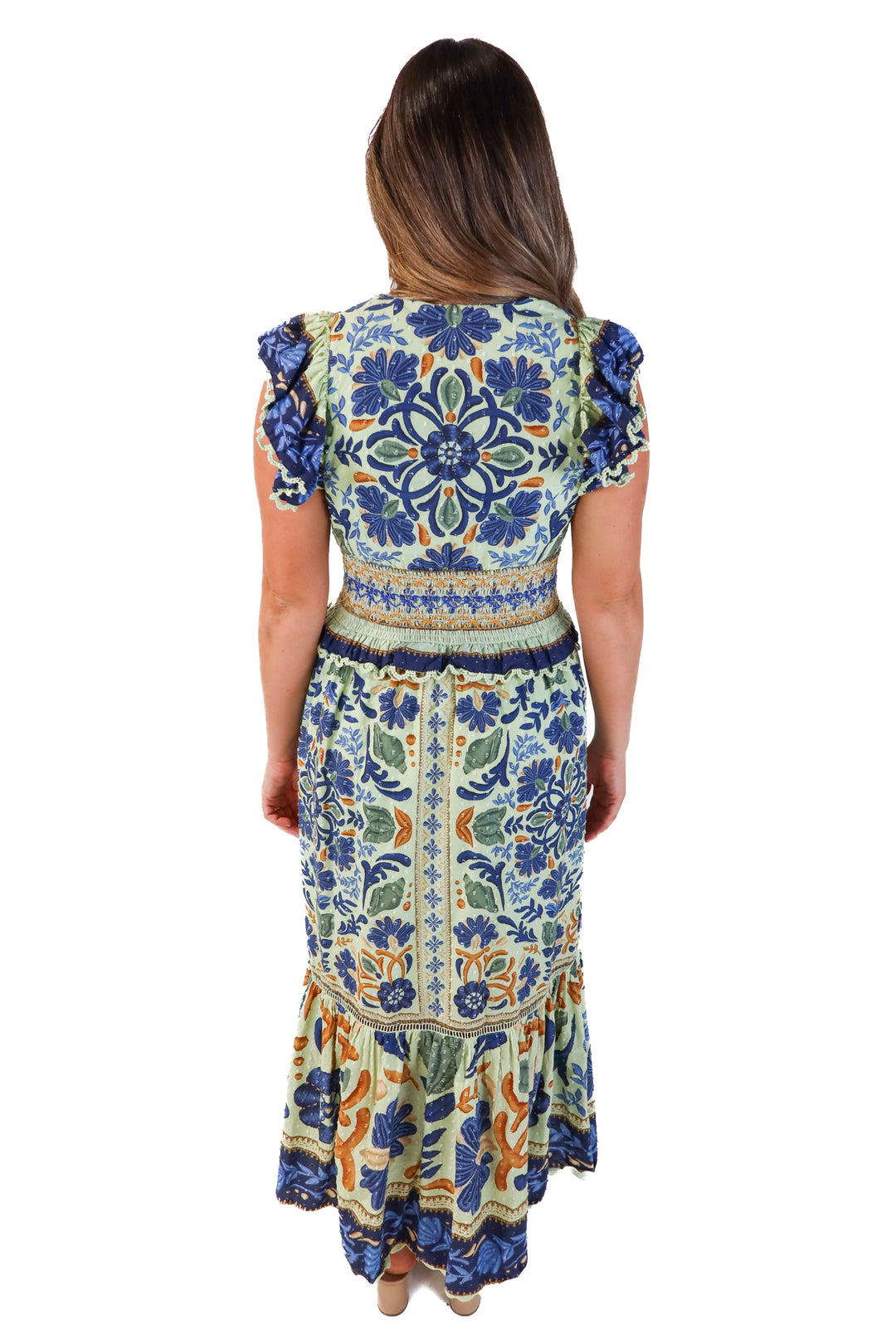 Farm Rio Floral Midi Dress (M; retails for $290)