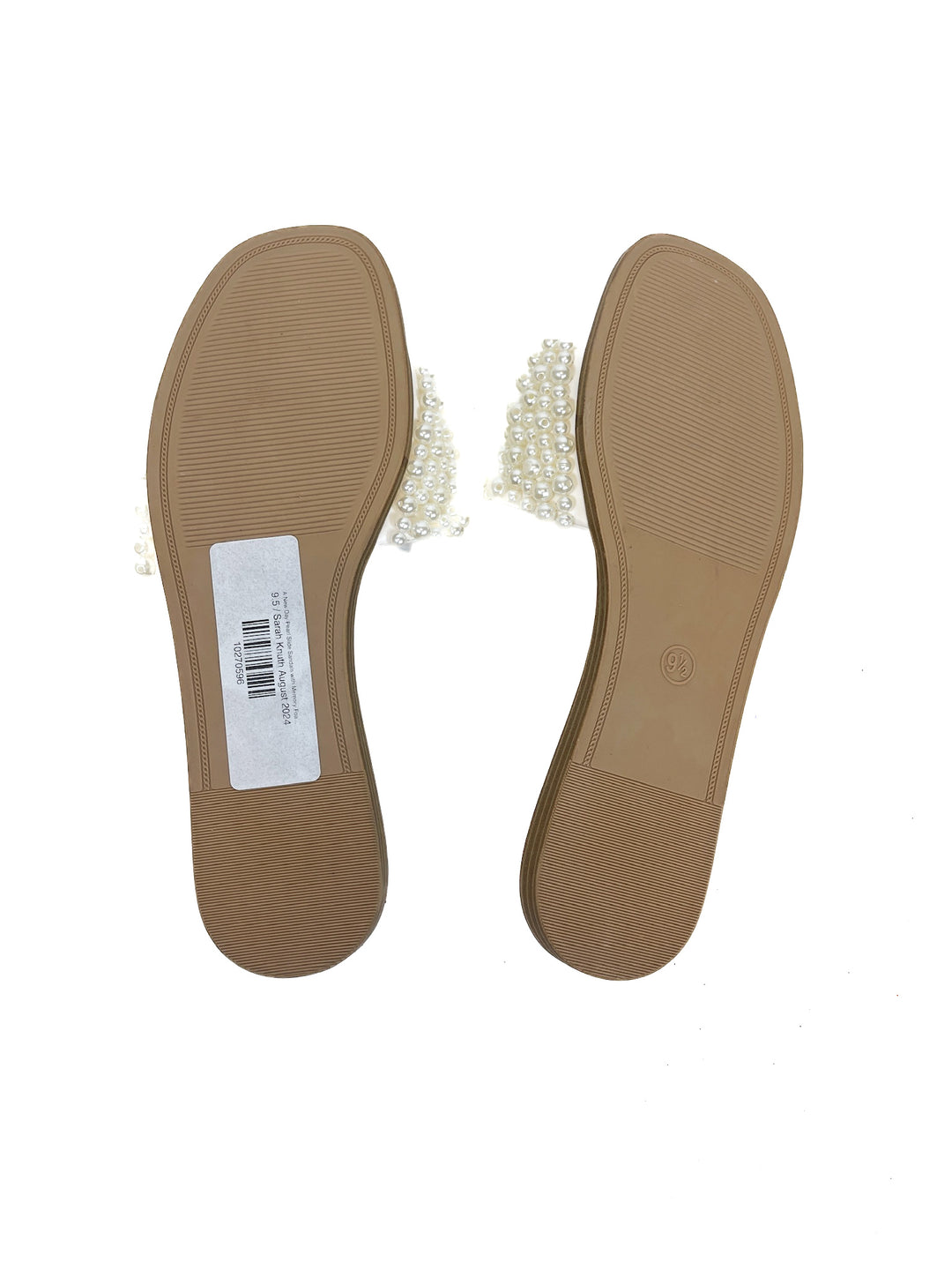 A New Day Pearl Slide Sandals with Memory Foam Insole (9.5)