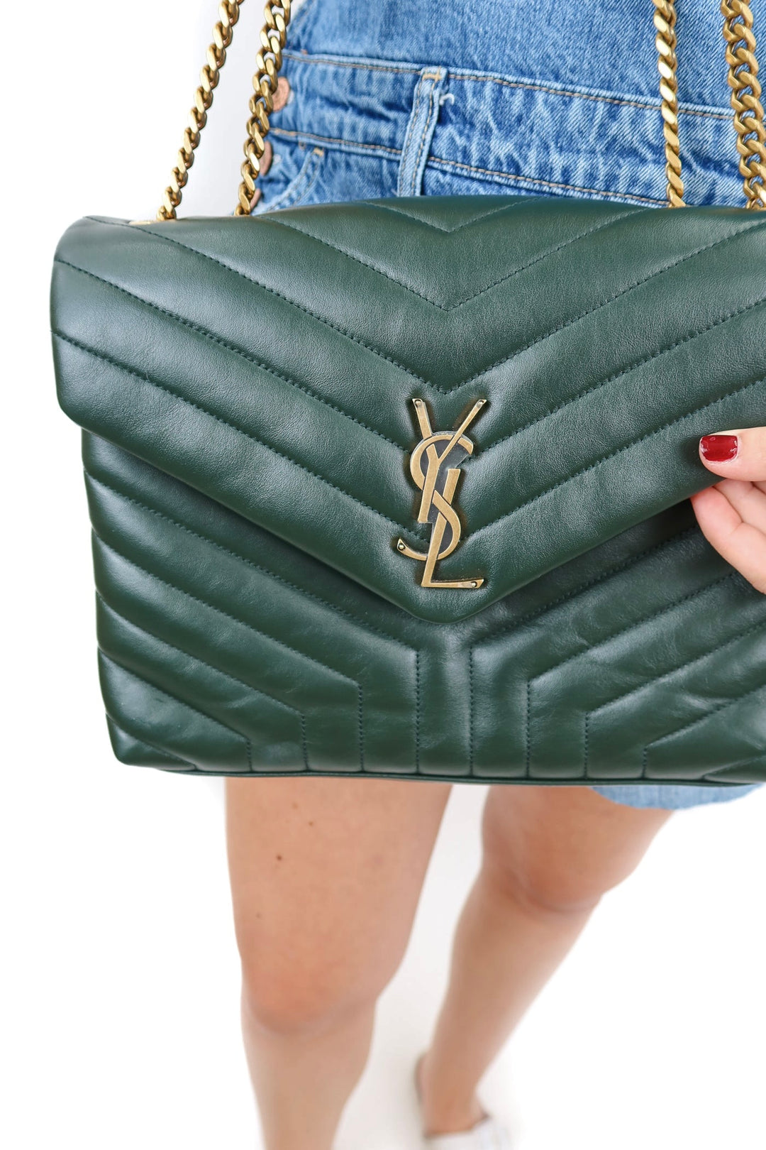 YSL Medium Loulou Matelassé Leather Shoulder Bag NWOT (retail $2,900)