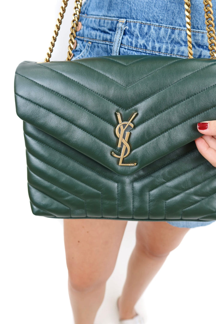 YSL Medium Loulou Matelassé Leather Shoulder Bag NWOT (retail $2,900)