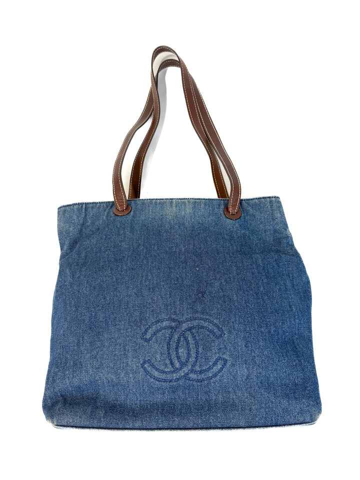 SOLD Chanel Denim Tote Bag
