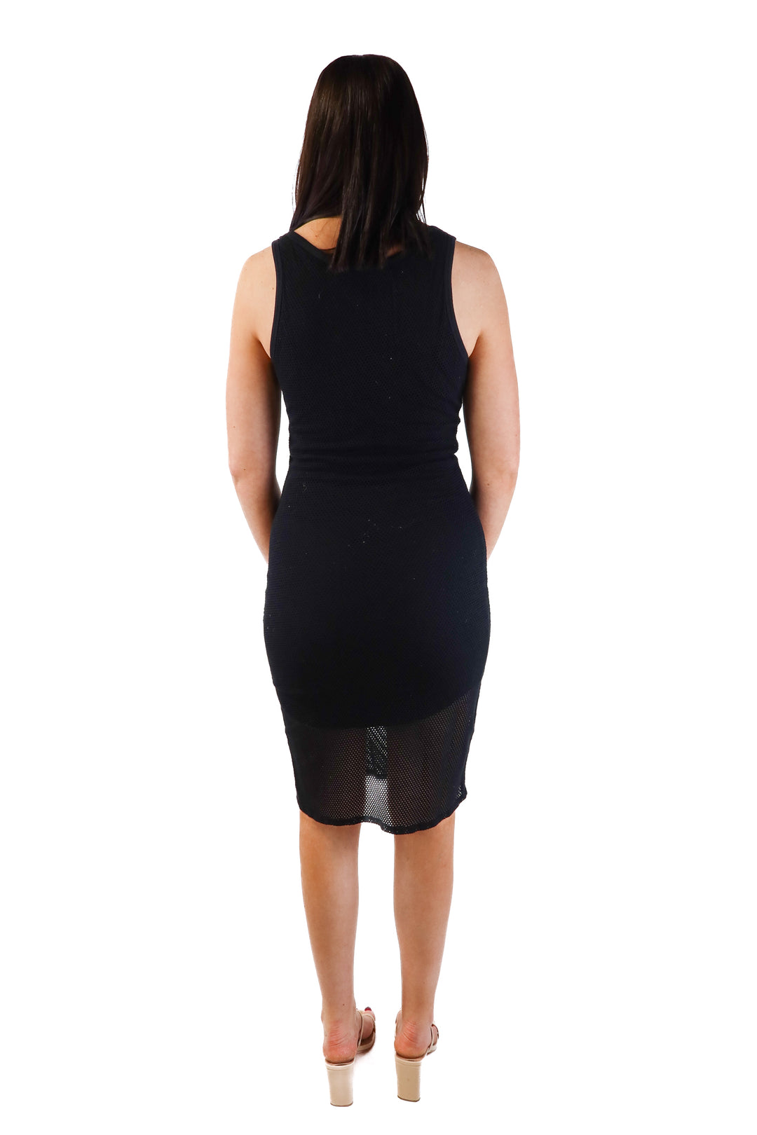 Michael Stars black net midi dress (xs; retail $195)