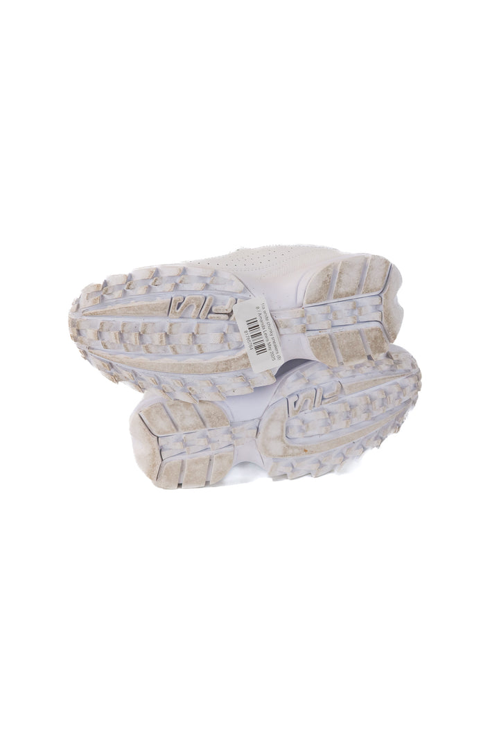 fila white chunky sneakers (8; retail $70)