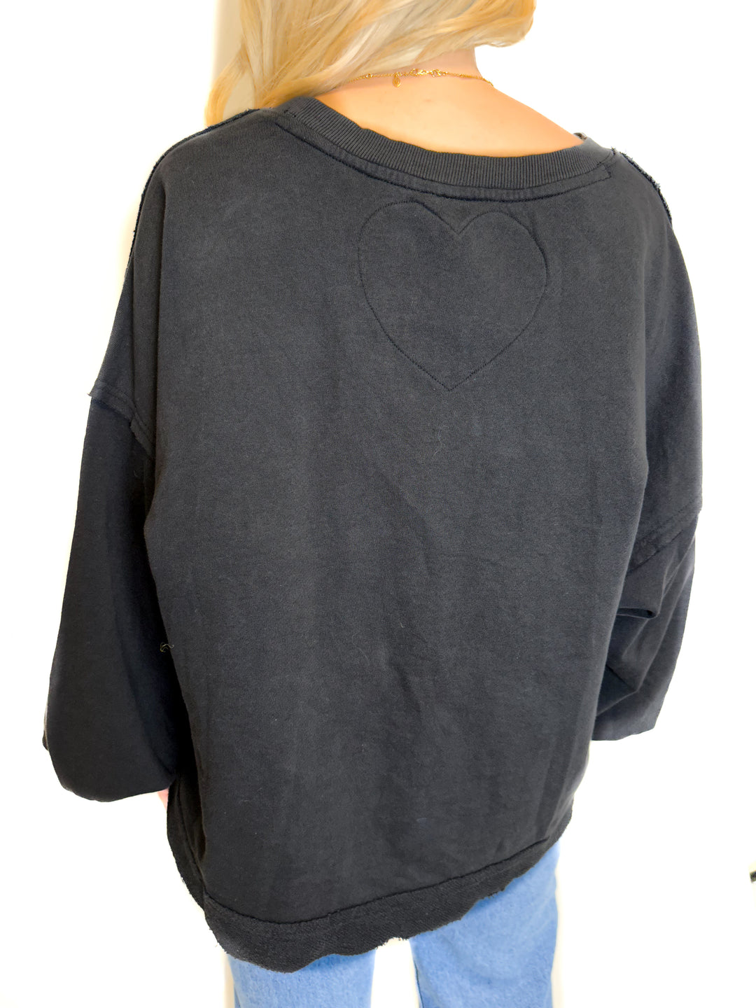 Free People Oversized Cropped Sweatshirt NWT (S)