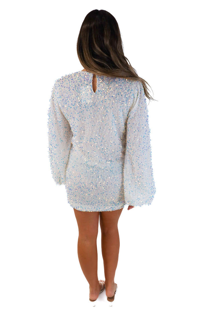 Buddy love iridescent sequin dress (s; retails for $105)
