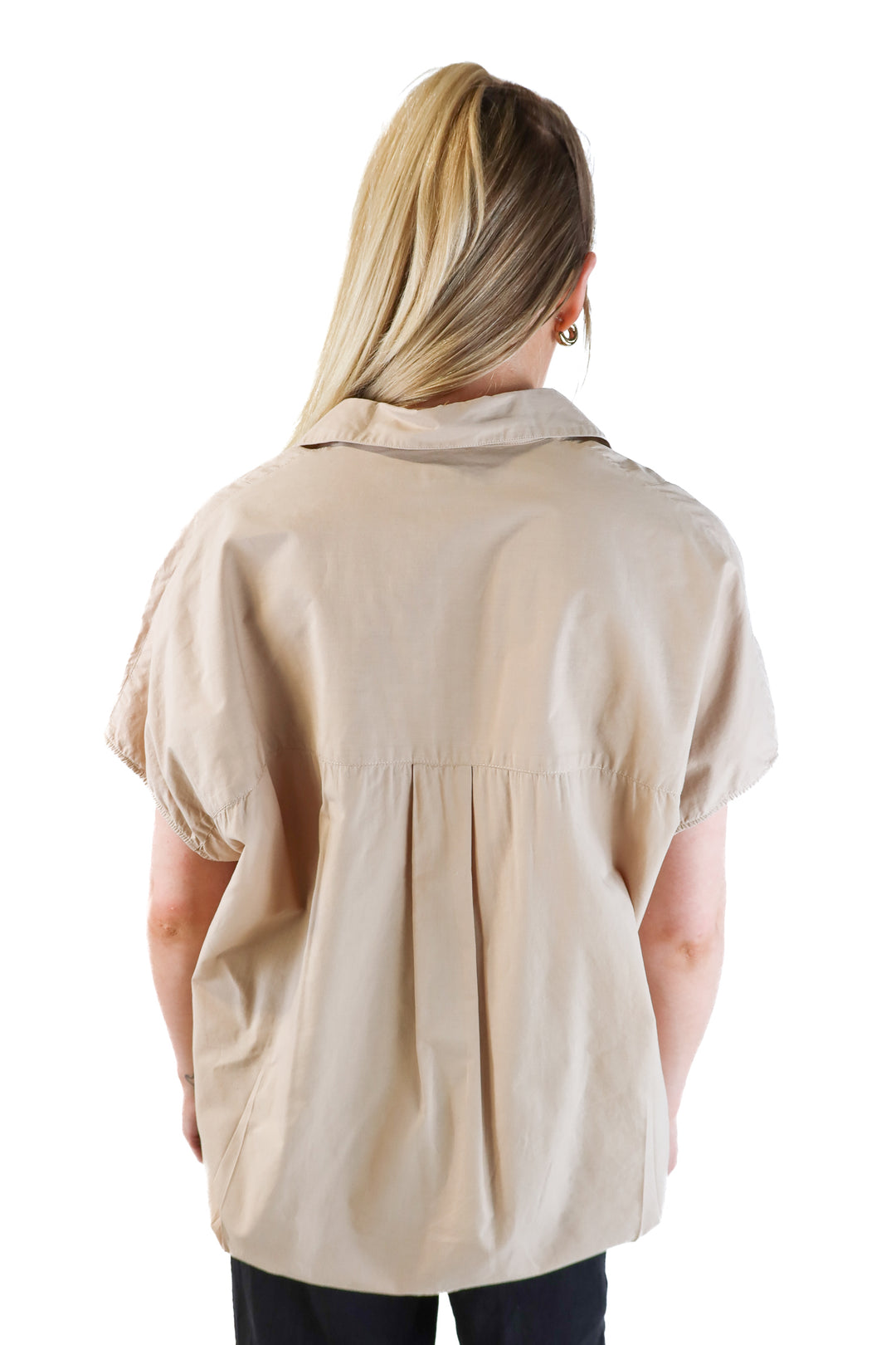 French Connection Beige Cotton Top (S)