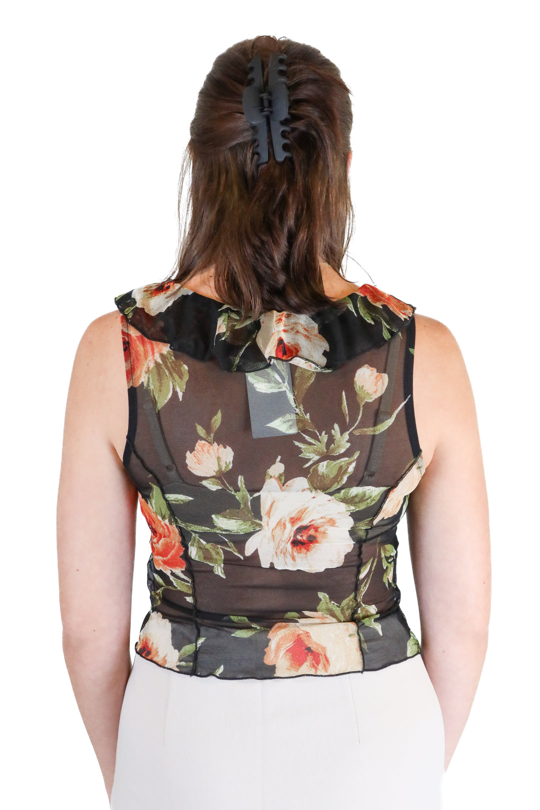 Emory park floral mesh top (m)