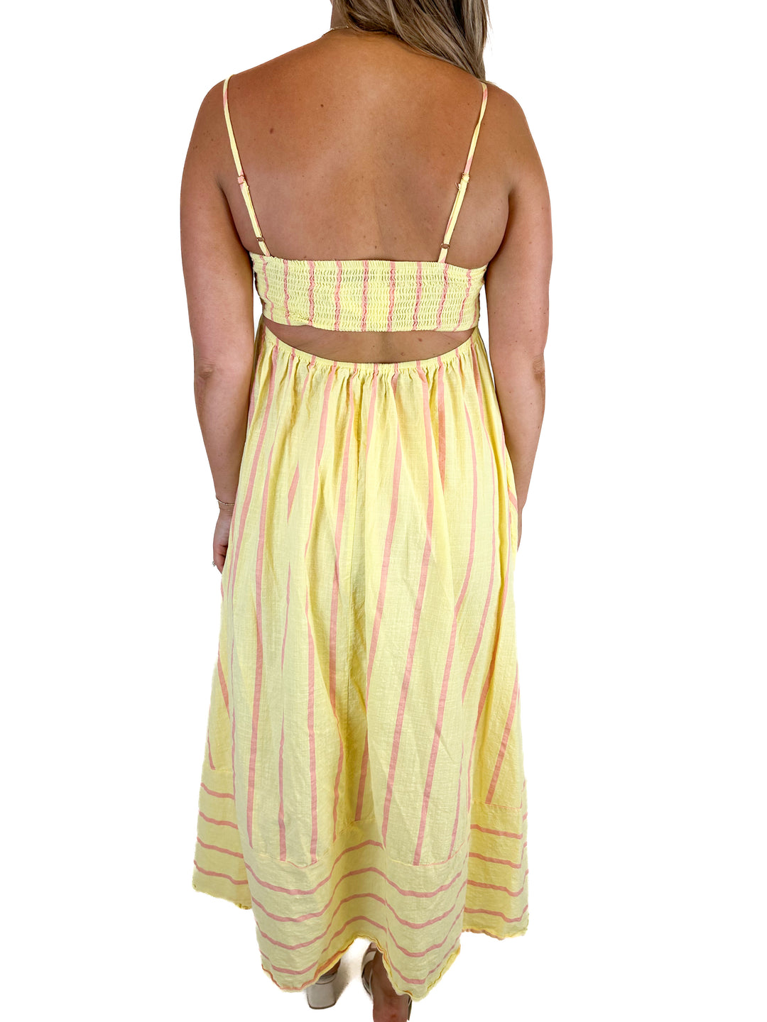 Petal and Pup Yellow Sun Dress (L)