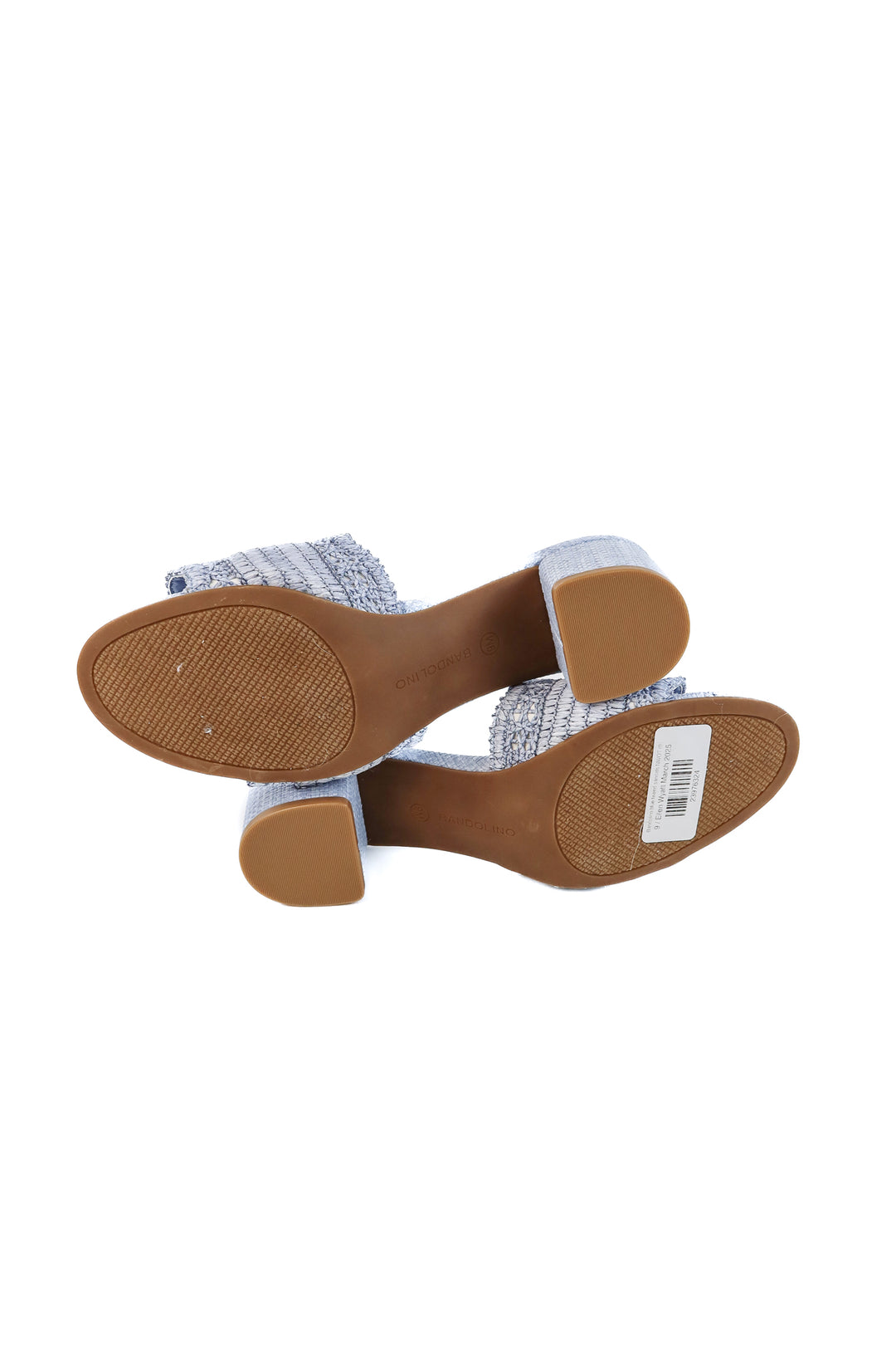 Bandolino blue tweed sandals NWOT (9; retails for $79)