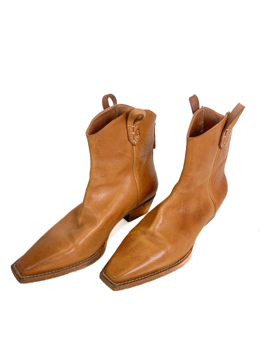 We The Free Tan Leather Boots (39)