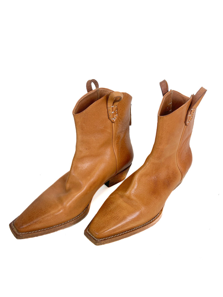 We The Free Tan Leather Boots (39)