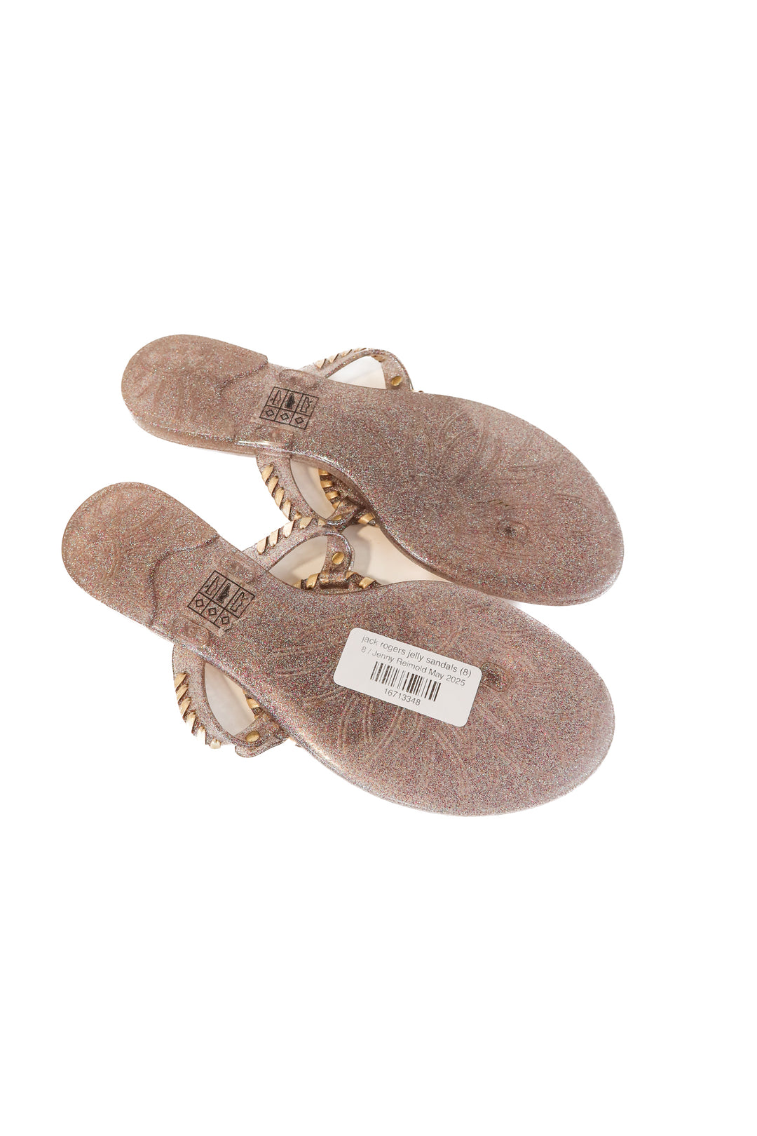 jack rogers jelly sandals (8; retail $60)