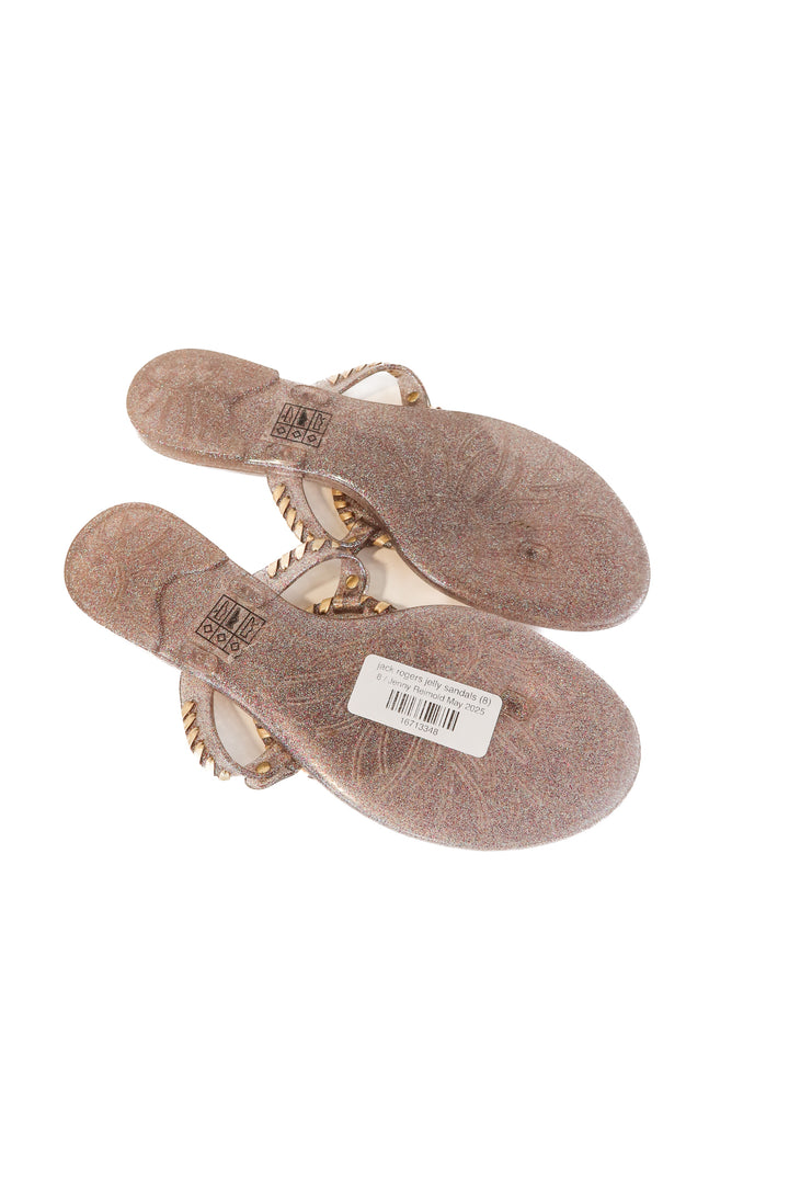 jack rogers jelly sandals (8; retail $60)