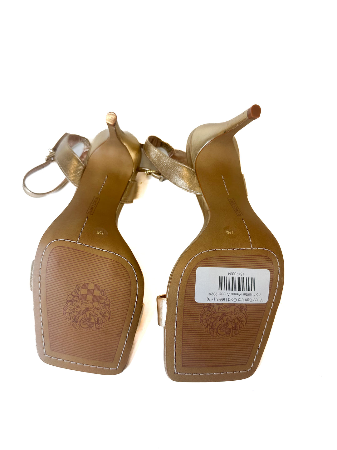Vince Camuto Gold Heels (7.5)