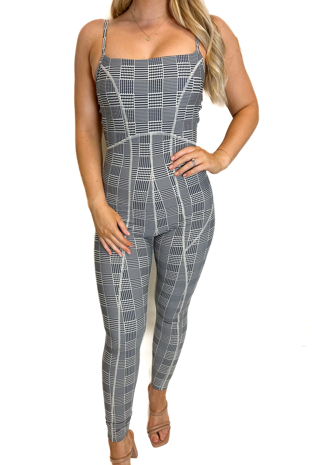 L*SPACE Herringbone Bodysuit NWT (S)