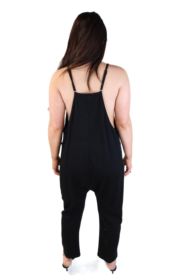 *black lounge jumpsuit (s)