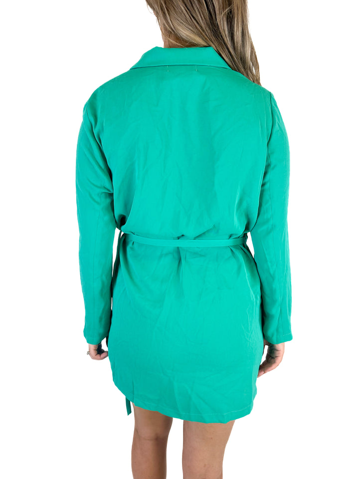 Petal & Pup Green Mini Dress (XL)