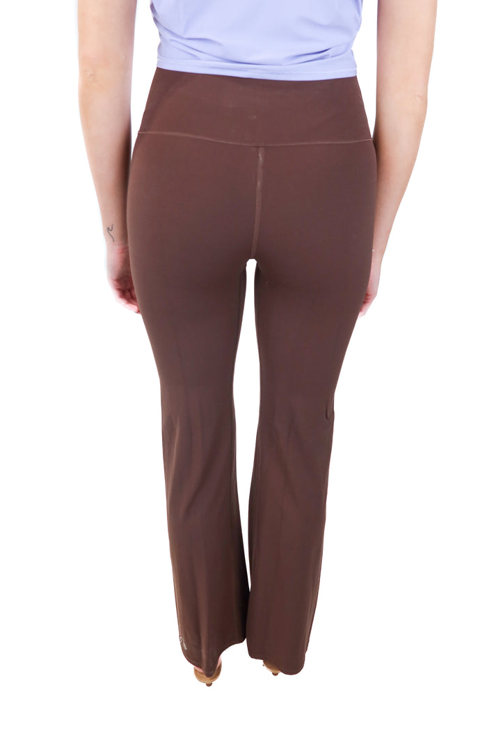 vuori brown flared leggings (s)