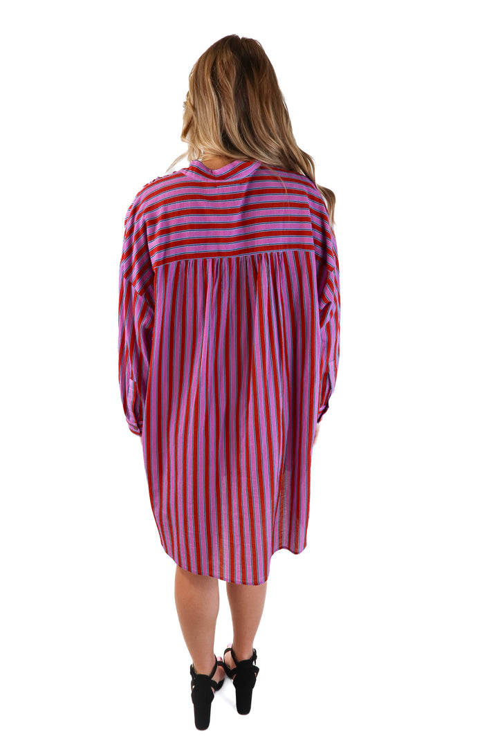 Xirena Striped Shirt Dress (S; retail $310)