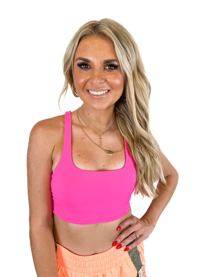 Free People Movement Hot Pink Sports Bra (XS)