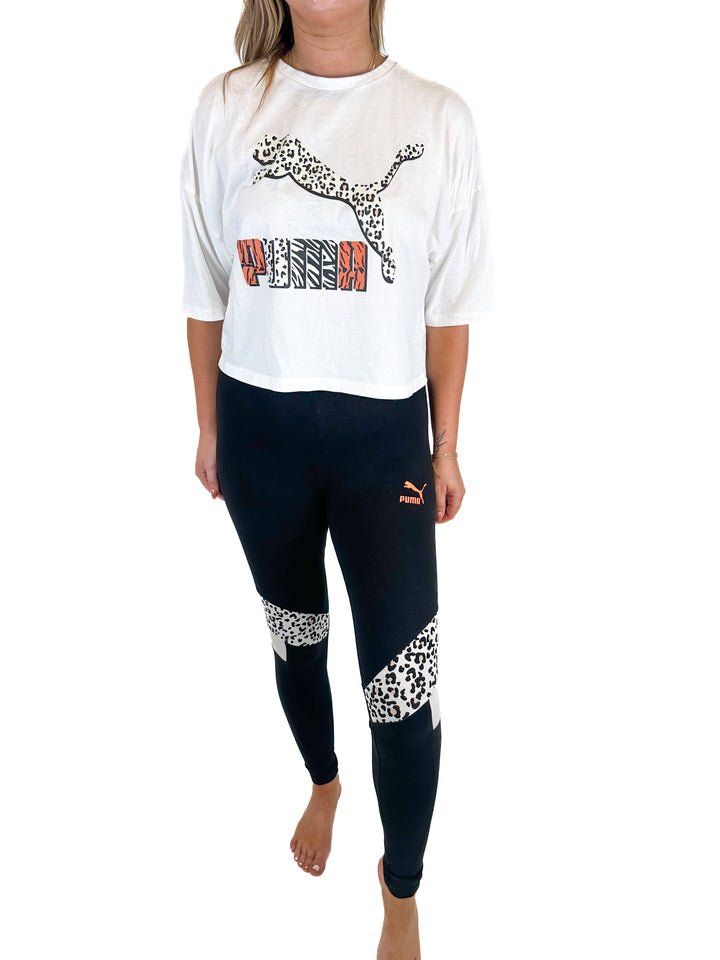 Puma Leopard Print Workout Set (M)