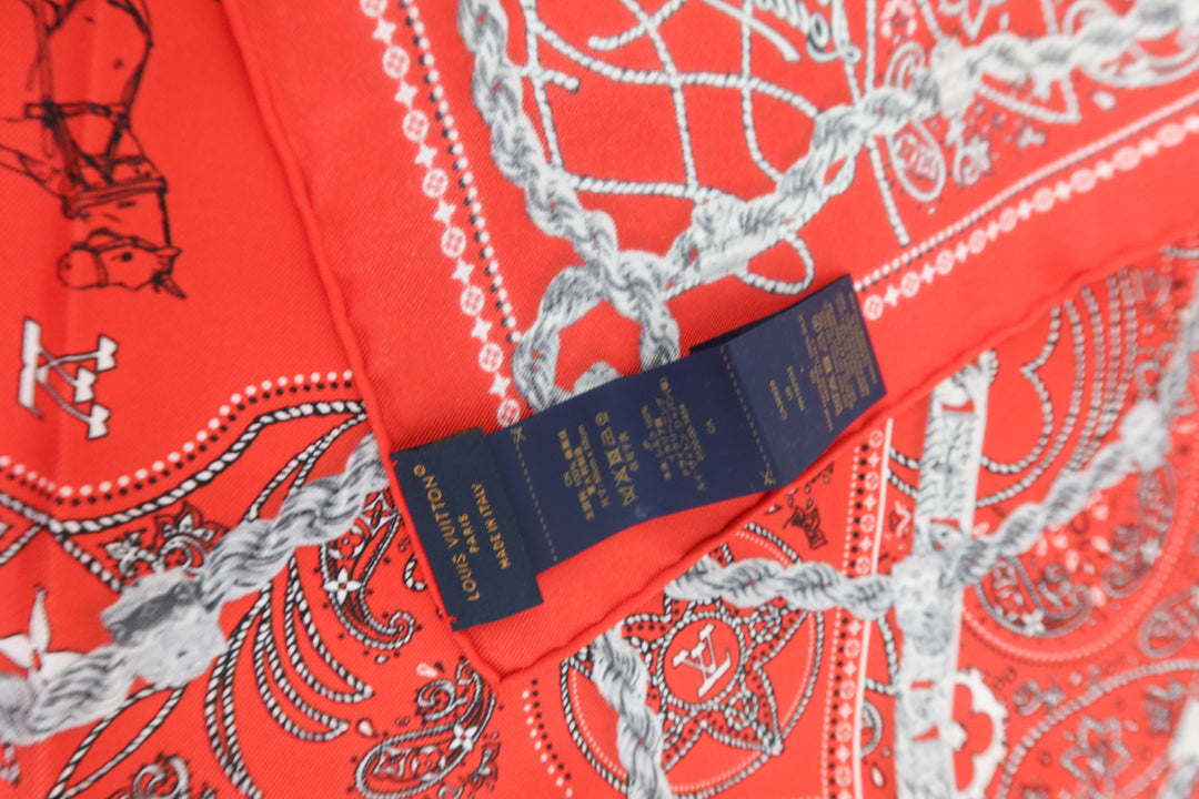 Louis Vuitton Rope Silk Bandana (45cm)