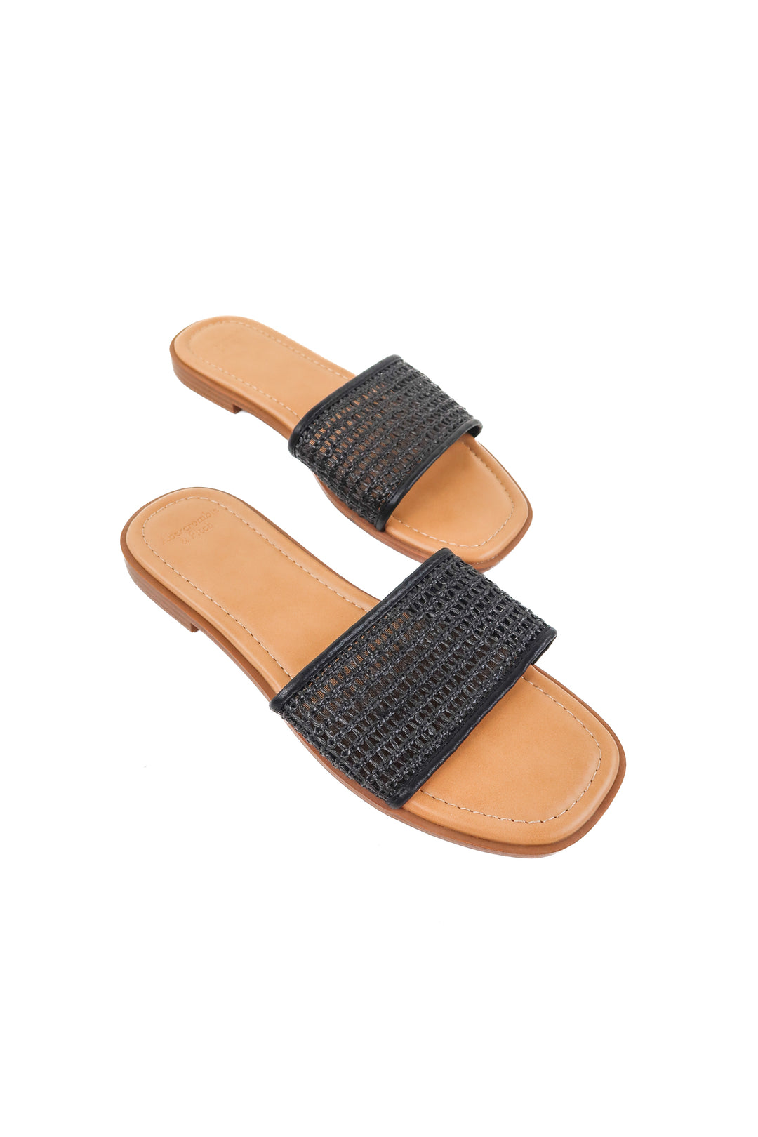 abercrombie & fitch black rattan slides (9)