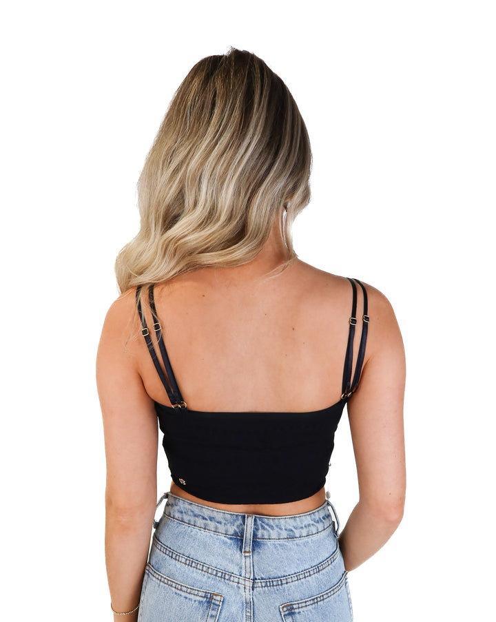 Buff bunny black active tank NWT (s; retail $46)