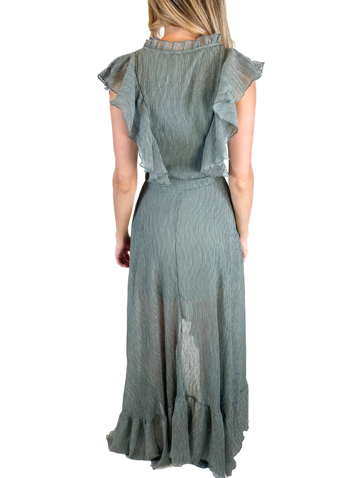 Joyfolie Green Maxi Dress NWT (XXS)