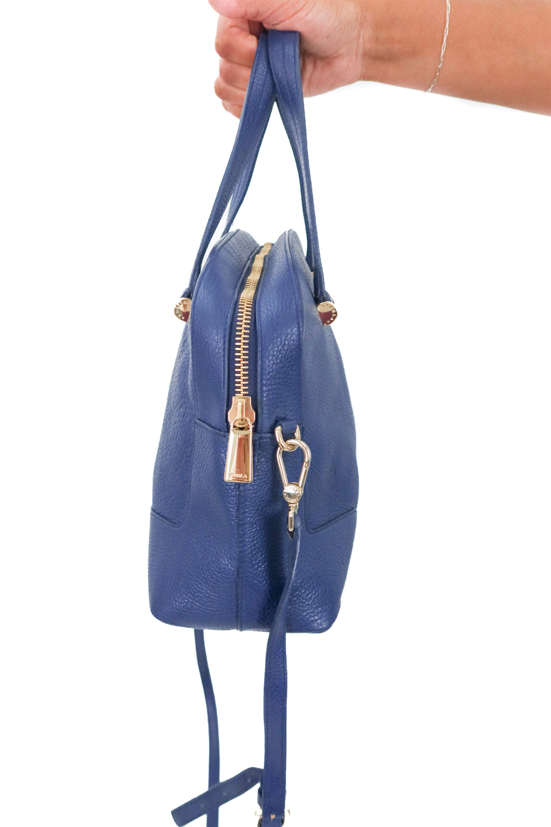 Furla Tess Satchel in Pebbled Leather
