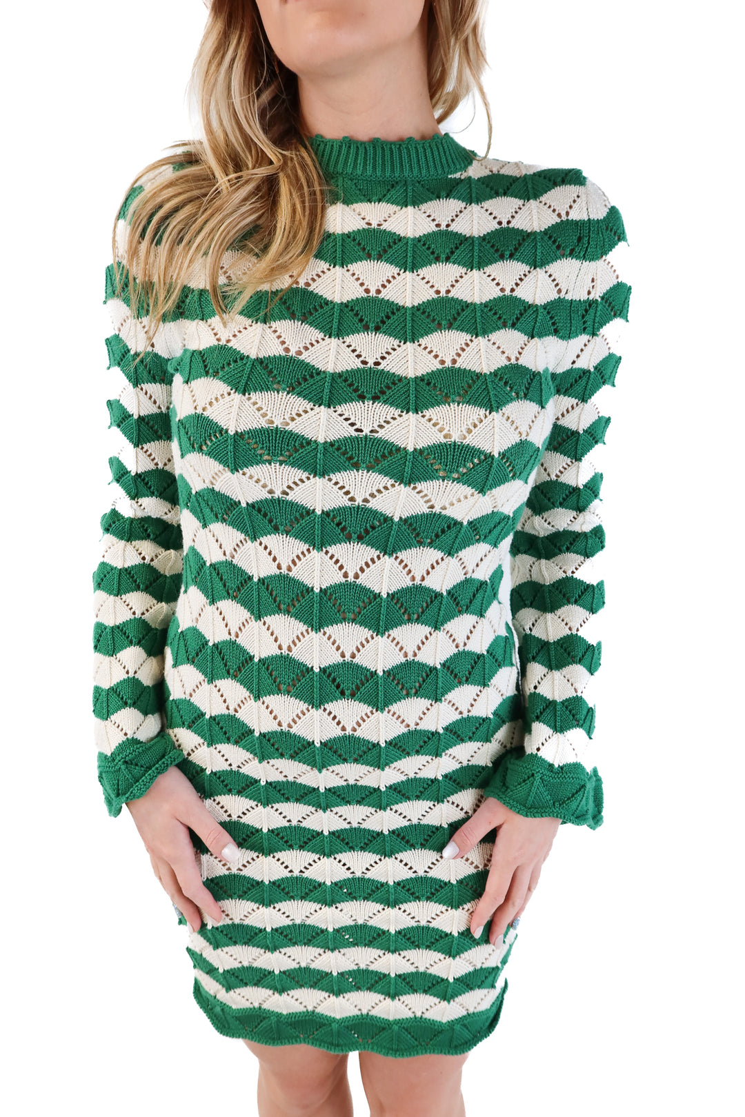 Misa Los Angeles Cotton Crochet Dress (M; retail $146)