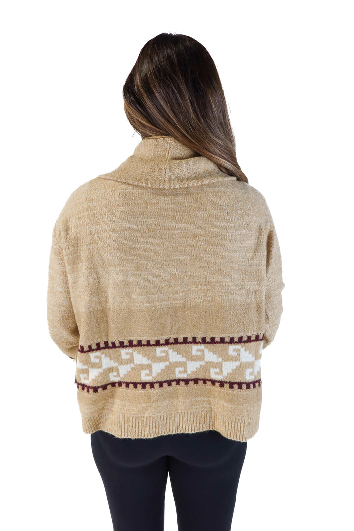 Lucky Brand tan open cardigan NWT (L; retails for $119.50)