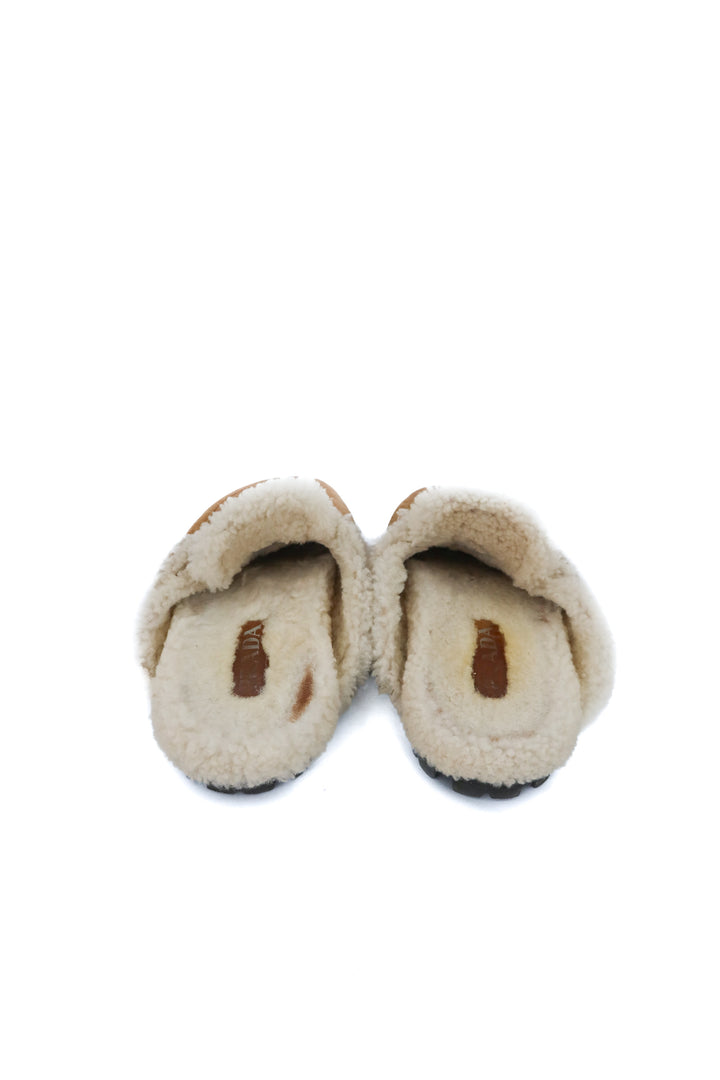 prada suede shearling mule (39/ US9; retail $1,450)