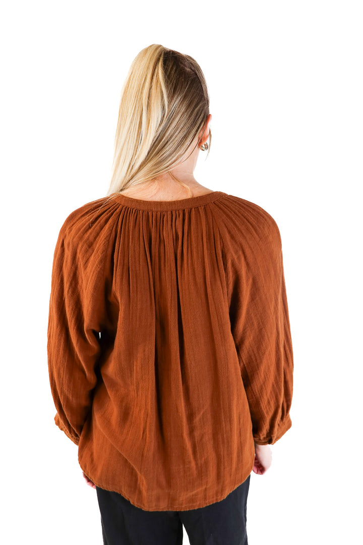 Cleobella Cotton Gauze Blouse (M; retail $158)