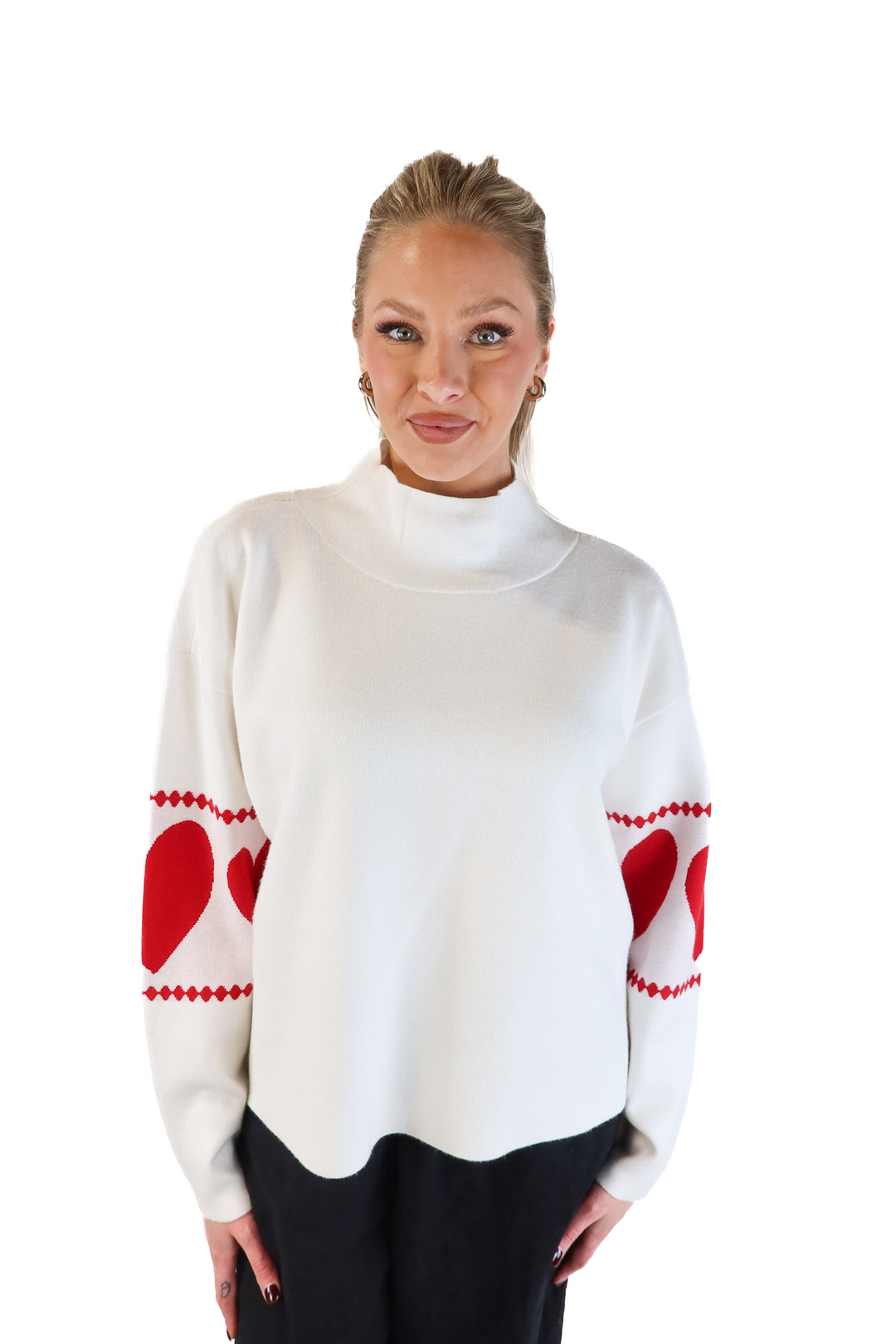 Maeve Heart Sweater (M; retail $98)