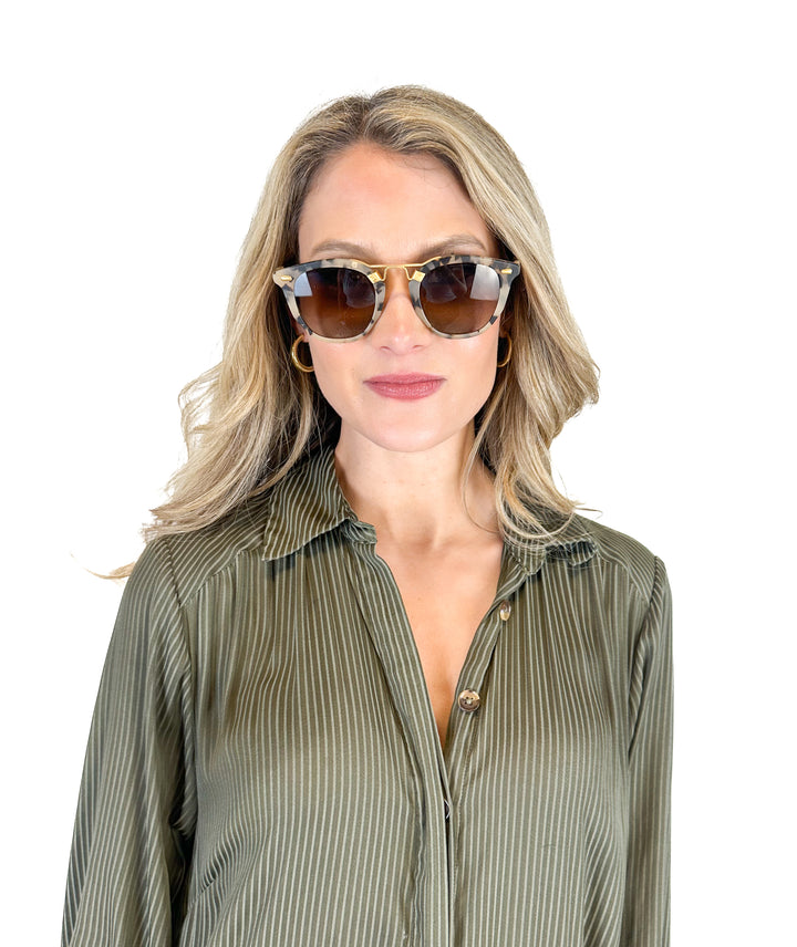 Krewe Tortoiseshell Sunglasses